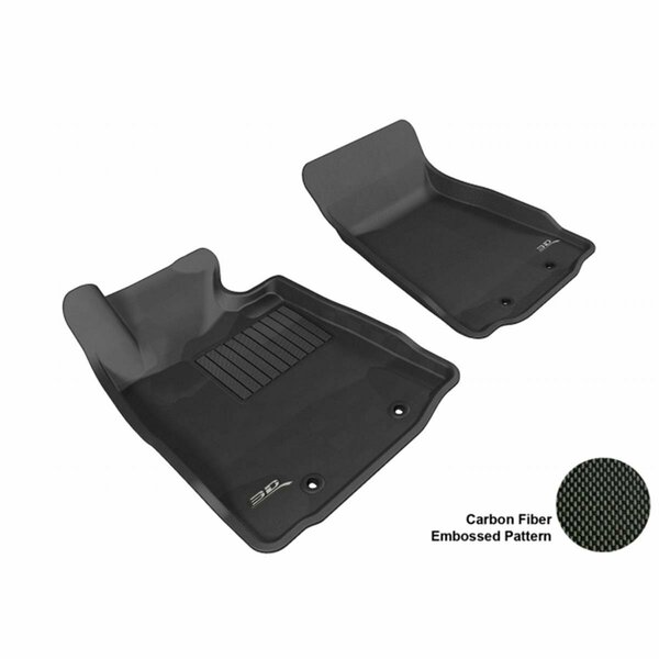 3D Maxpider NISSAN 370Z 2009-2014 KAGU BLACK R1 A/T ONLY Floor Mat L1NS03811509